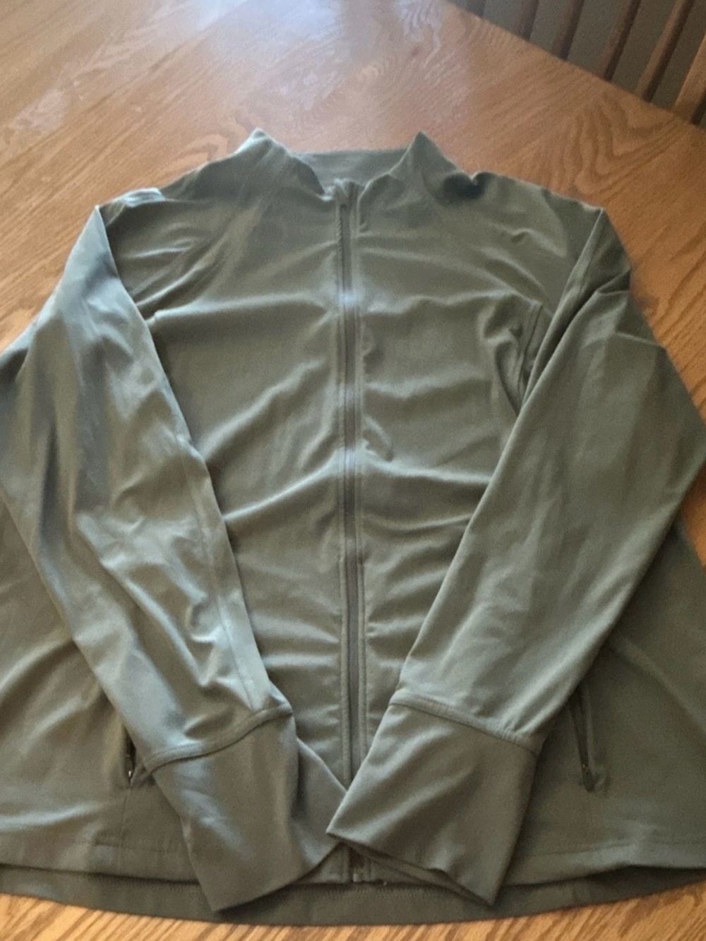 Women’s Olive Green Full-Zip Jacket